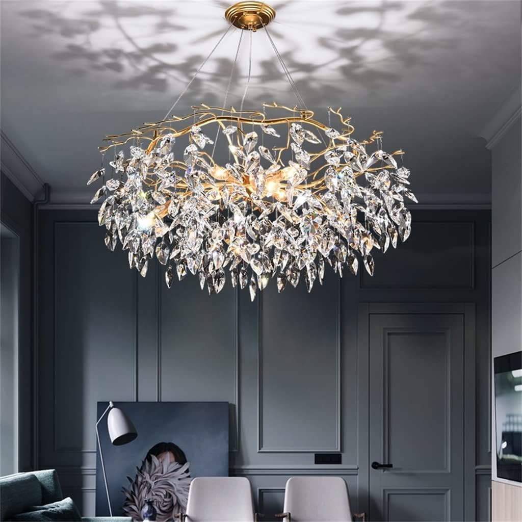 Lustre traditionnel Opale en verre cristallin pour salon marocain
