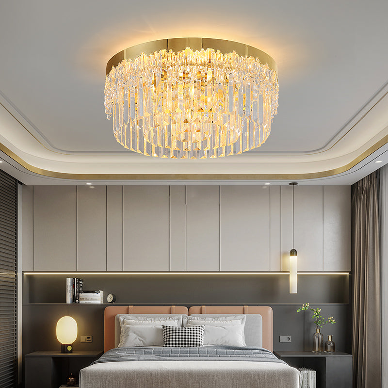 Plafonnier Rond en Cristal