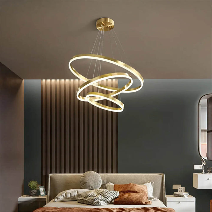 Lustre Royal 3 cercles en Acrylique